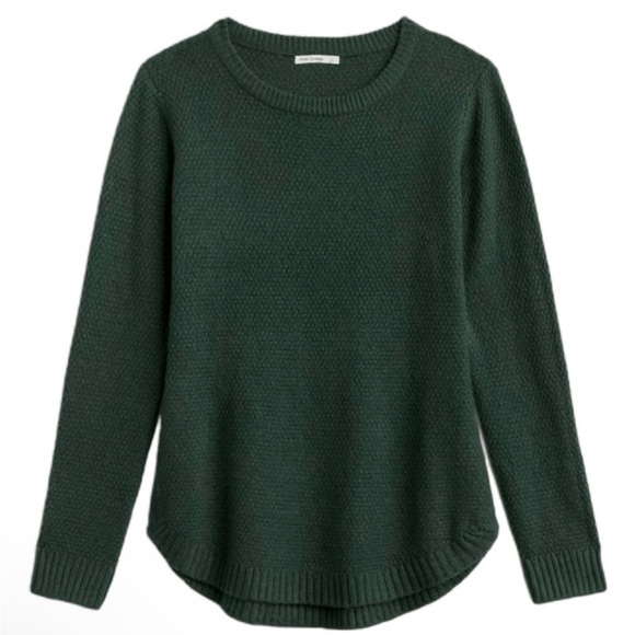 Pink Clover Sweaters - Pink Clover Nickole Textured Sweater, Dark Green